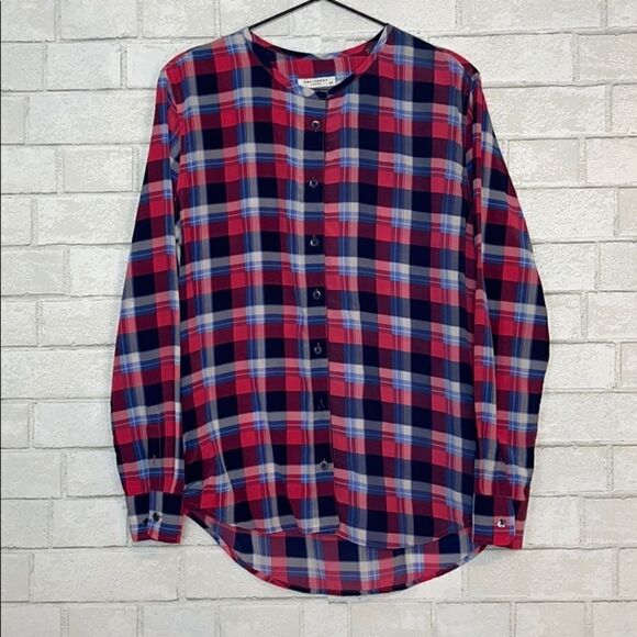 Equipment Julian Clean Paramount Plaid Blouse M - Picture 3 of 9